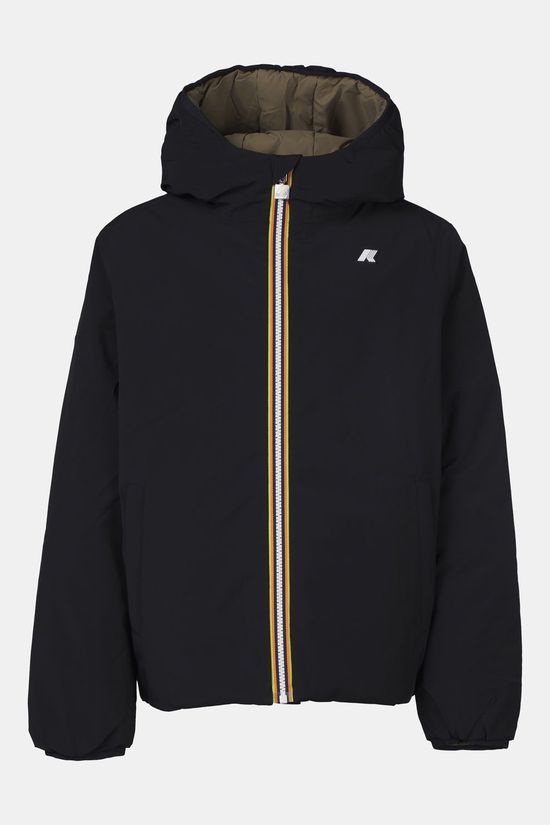 K-Way Regenjas P. Jack St Warm Double Black Pure - Green Army