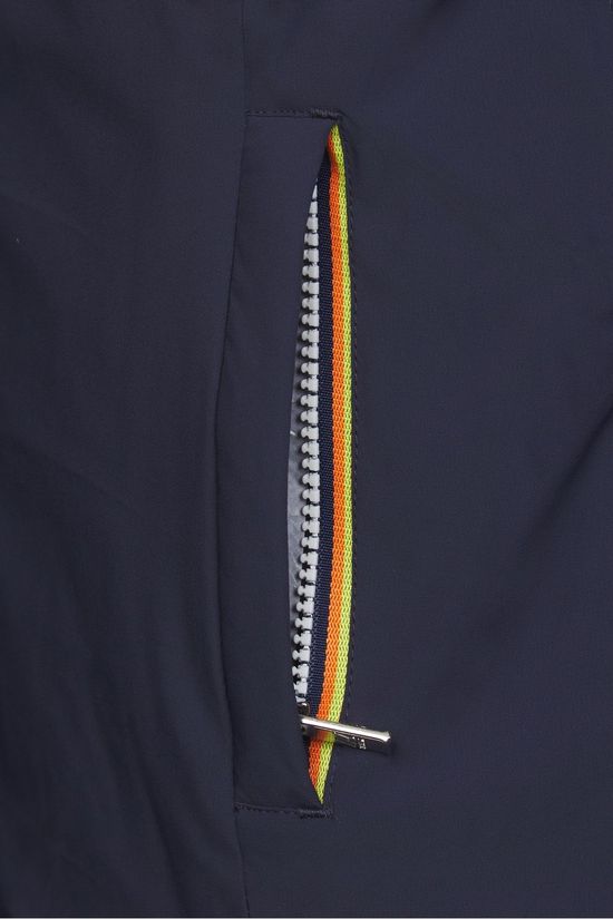 K-Way Veste Imperméable P. Lily St Warm Double Blue Depth - Pink Sallow