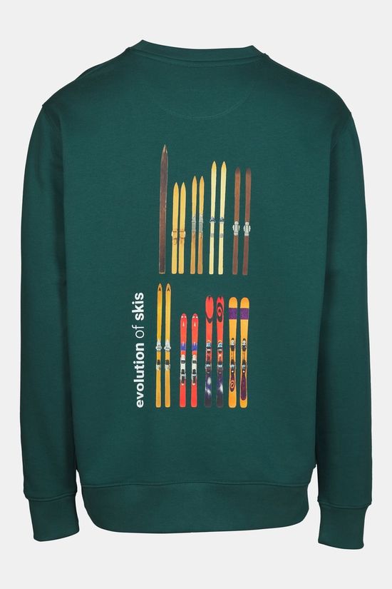 STRØM Pull Skis Forest Green