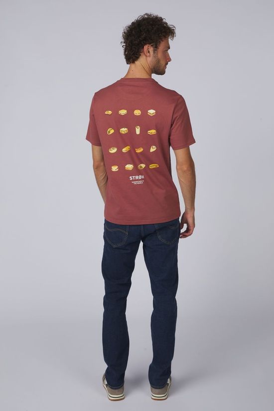 STRØM T-Shirt Sandwiches Burnt Clay
