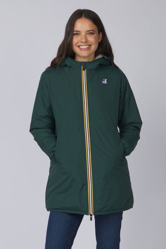 K-Way Veste Jkt K-W Jacinte Orsetto Green Dk Jungle