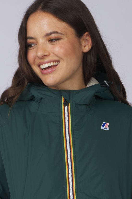 K-Way Veste Jkt K-W Jacinte Orsetto Green Dk Jungle