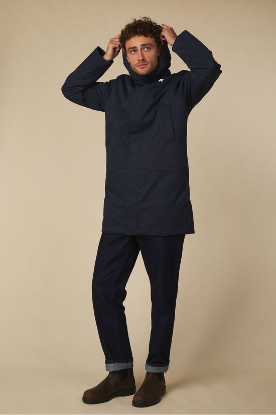 K-Way Veste Jarno Twill Marmotta Blue D - Blue A