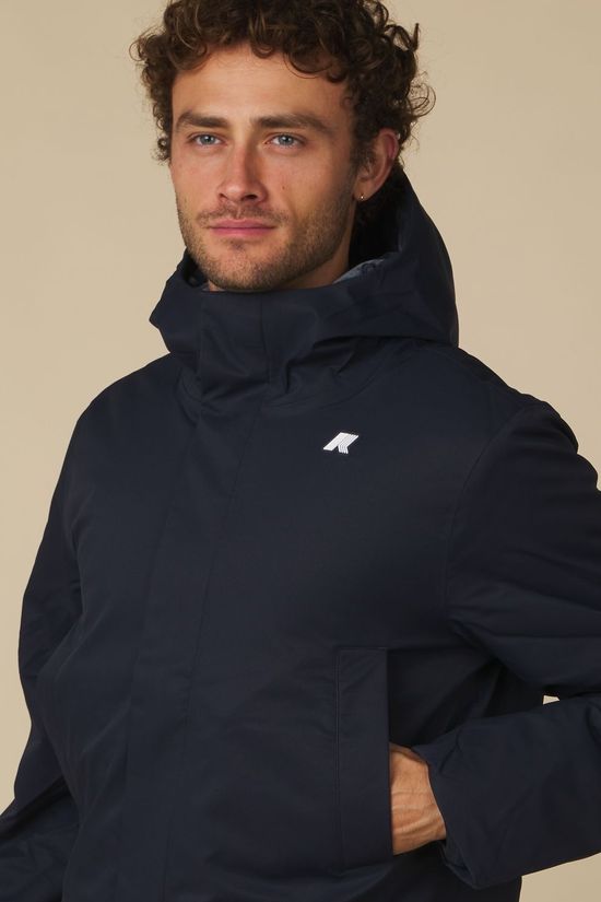 K-Way Veste Jarno Twill Marmotta Blue D - Blue A
