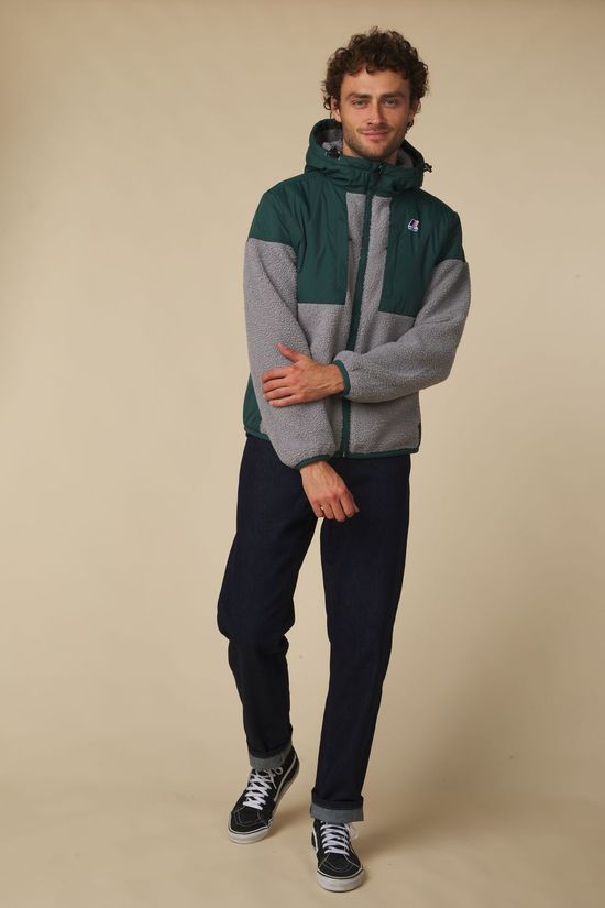 K-Way Veste Samson 4.0 Orsetto Green Dk Jungle - Grey Fros