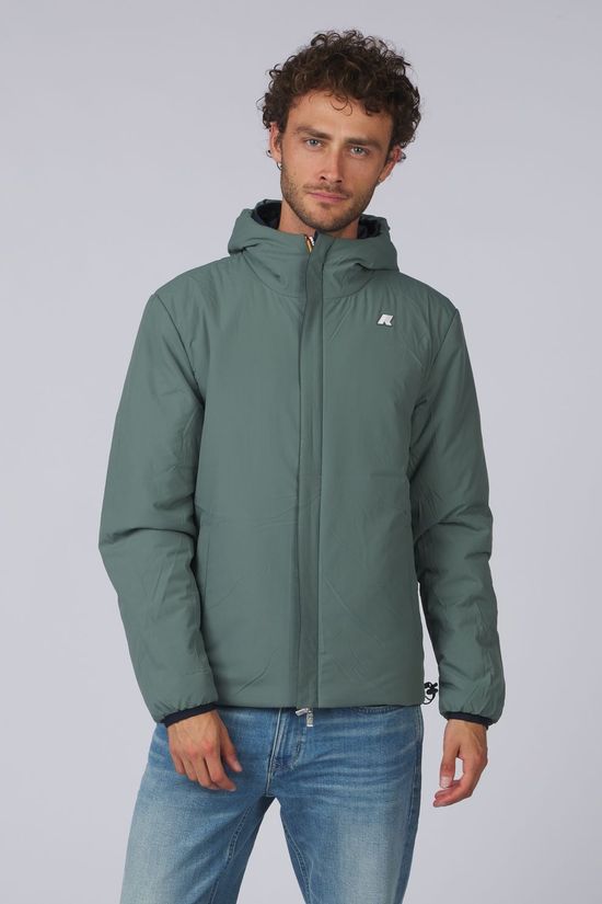 K-Way Veste Jack St Warm Double Blue Depth/Green Balsam