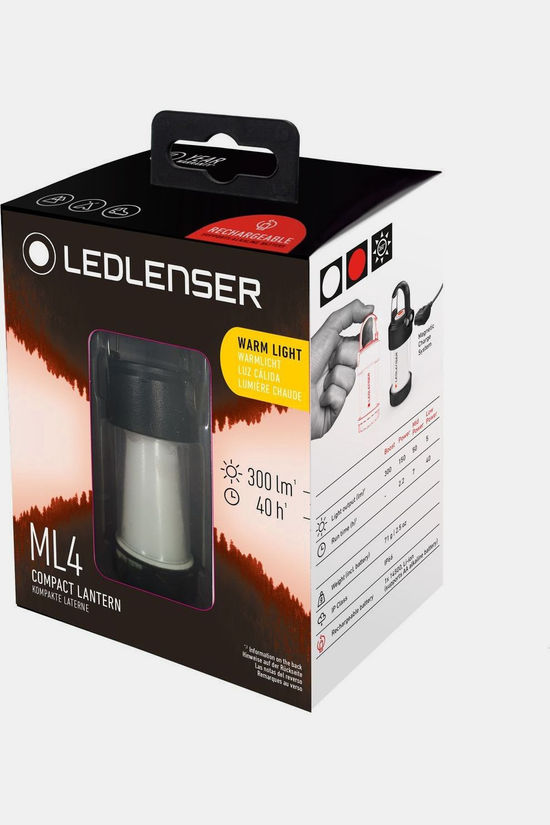 Ledlenser Lantaarn ML4 Warm Light black/white