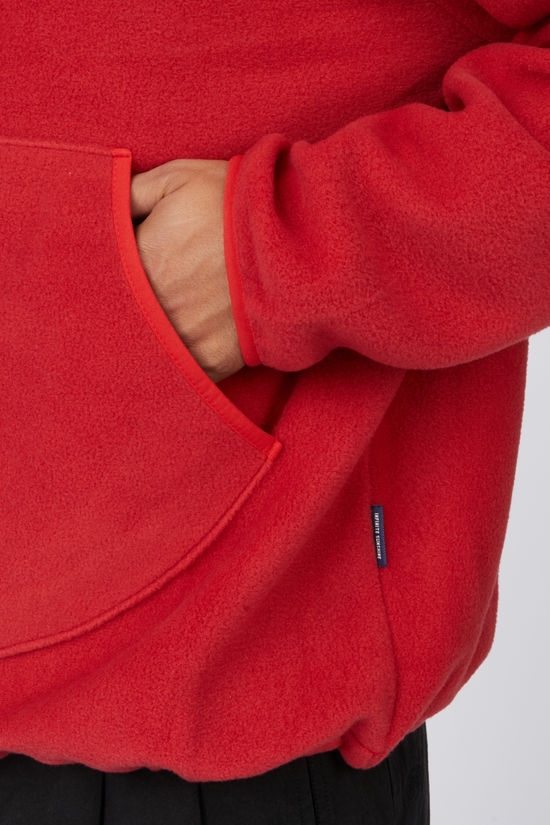 Kappy Design Trui Sunrise Fleece Button Tomato