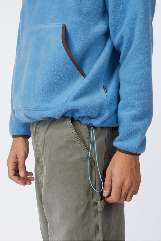 Kappy Design Polaire Button Anorak Sky Blue
