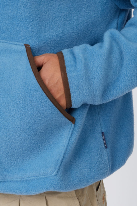 Kappy Design Polaire Button Anorak Sky Blue