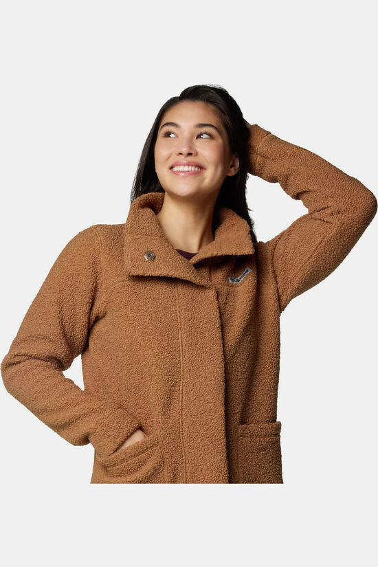 Columbia Fleece Panorama Long Camel Brown