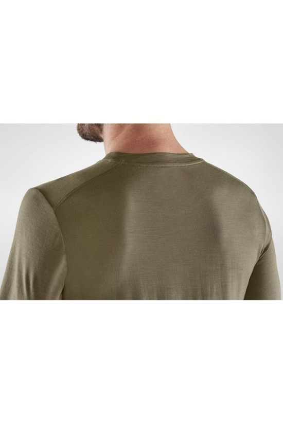 Fjällräven T-Shirt Abisko Wool Ss M mid khaki
