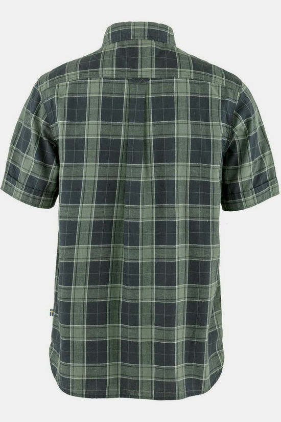 Fjällräven Chemise Ovik Travel Ss Shirt Dark Navy Patina Green