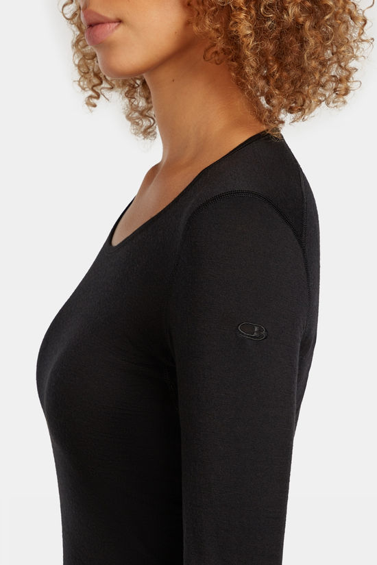 icebreaker Sous-Vêtement 200 Oasis LS Scoop black