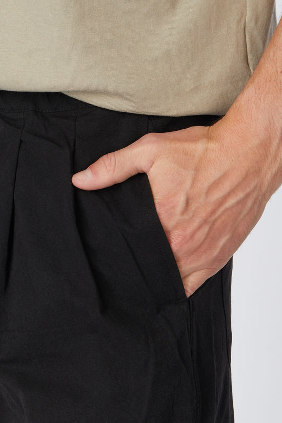 Kappy Design Pantalon Two Tuck Wide Black