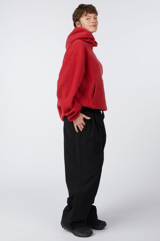 Kappy Design Pantalon Two Tuck Wide Black