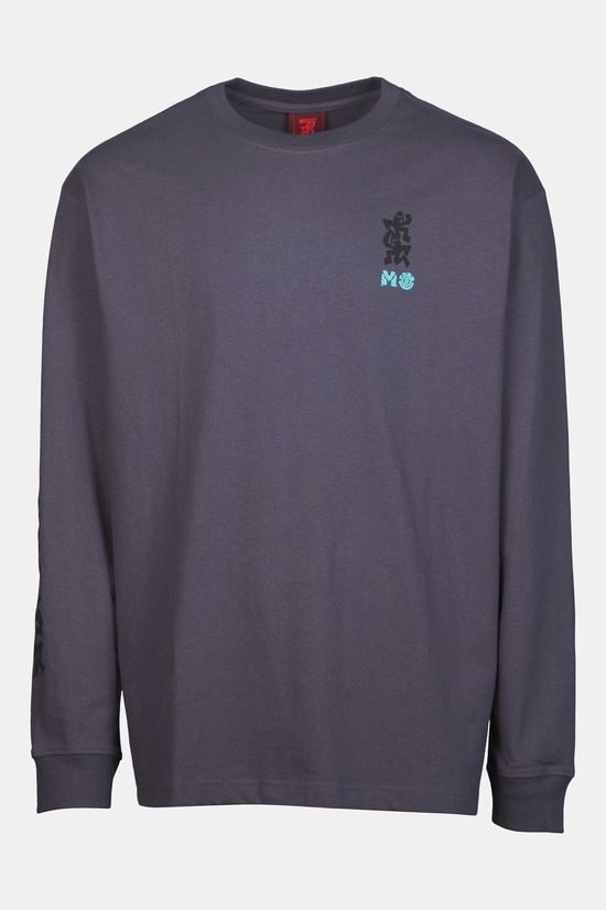 Element T-Shirt Mxe Roped Party Ls Tee Shadow Blue