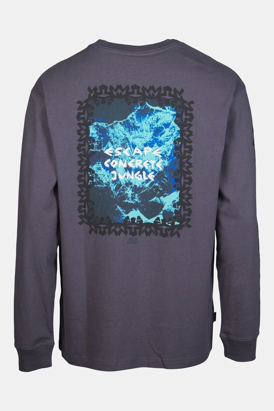 Element T-Shirt Mxe Roped Party Ls Tee Shadow Blue