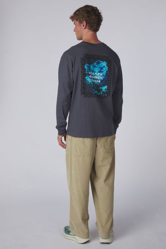 Element T-Shirt Mxe Roped Party Ls Tee Shadow Blue