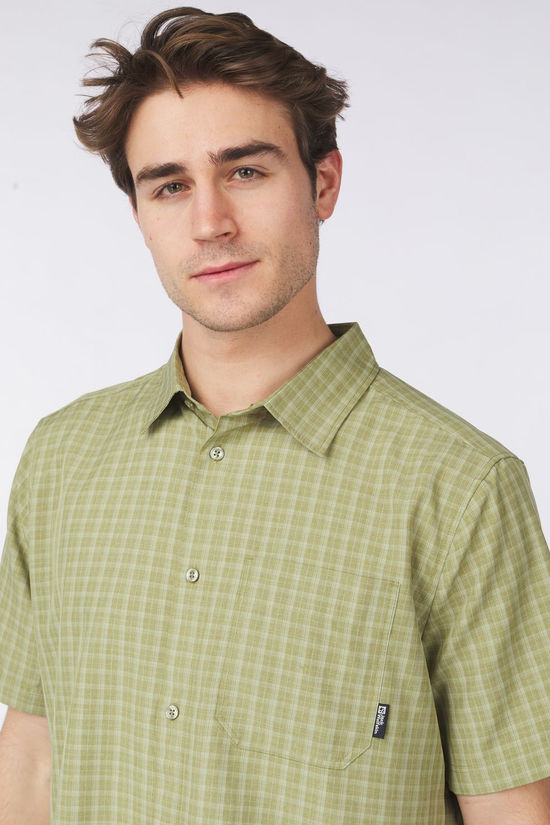 Jack Wolfskin El Dorado Ss Shirt M Bay Leaf Checks