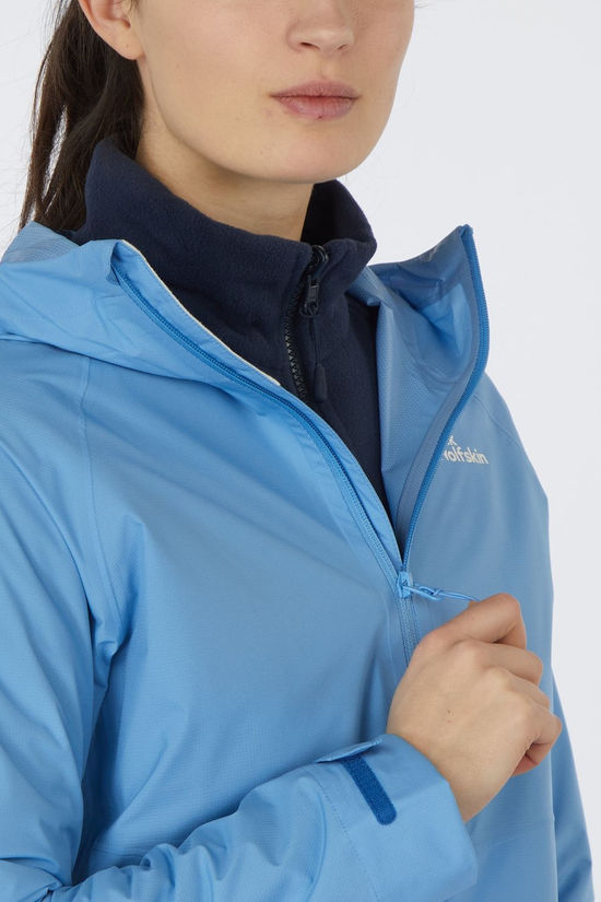 Jack Wolfskin Regenjas Prelight 2.5L Lt Jkt W Mid Blue