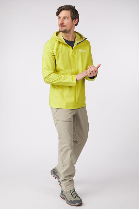 Jack Wolfskin Regenjas Prelight 2.5L Lt Jkt M Chartreuse