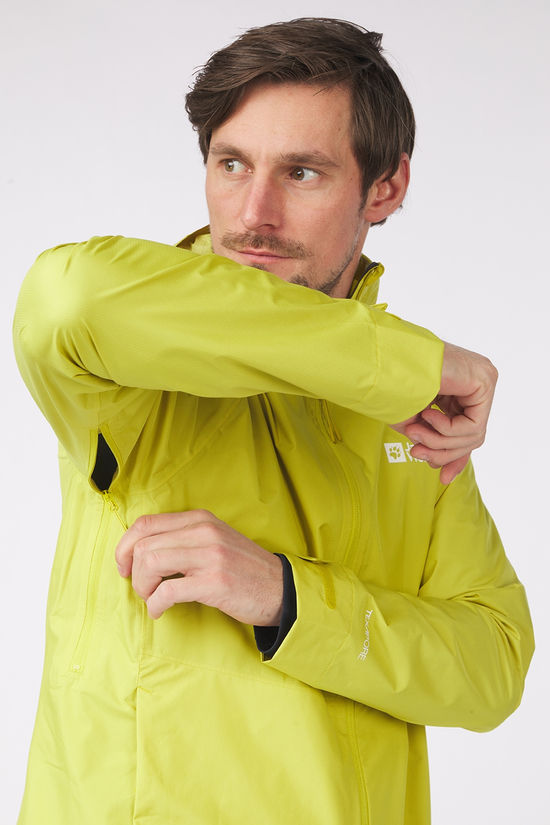 Jack Wolfskin Regenjas Prelight 2.5L Lt Jkt M Chartreuse