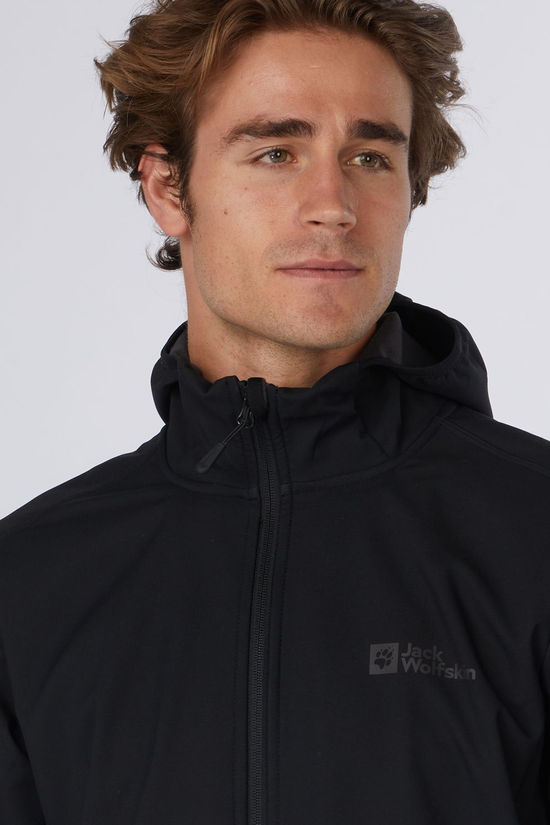 Jack Wolfskin Softshell Bornberg Hoodie Black