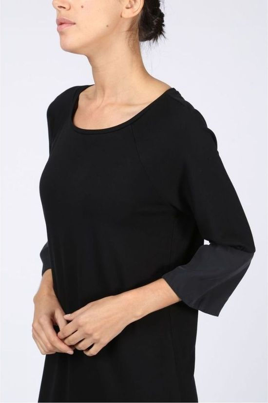 Yaya Jurk Jersey Fabric Mix black