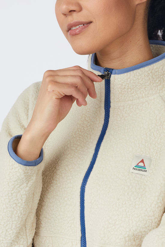 Passenger Fleece Fairbanks 2.0 Full Zip Recycled Sherpa Oatmeal