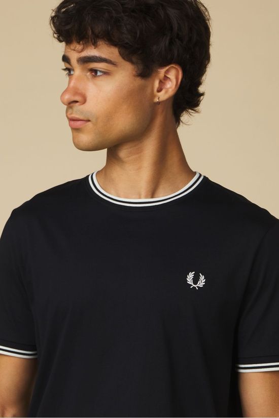 Fred Perry T-Shirt Twin Tipped Sharp Black