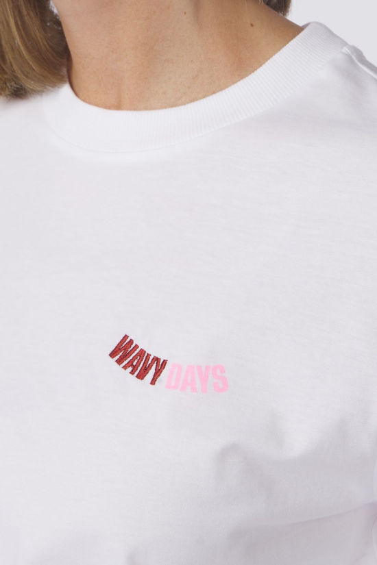 CKS Dames T-Shirt Wavy White Medium