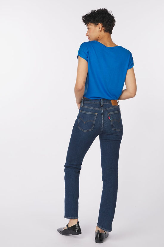Levi's Jeans 724 High Rise Straight Blue Wave Dark
