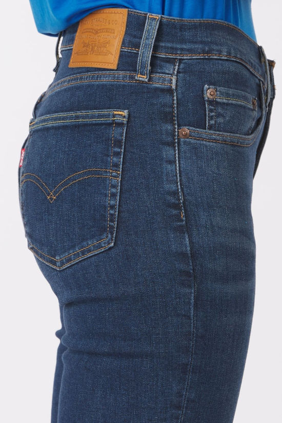 Levi's Jeans 724 High Rise Straight Blue Wave Dark
