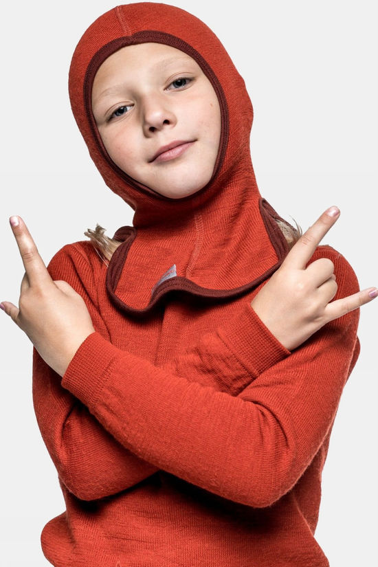 Woolpower Neckgaiter Balaclava 200 Kids Autumn Red