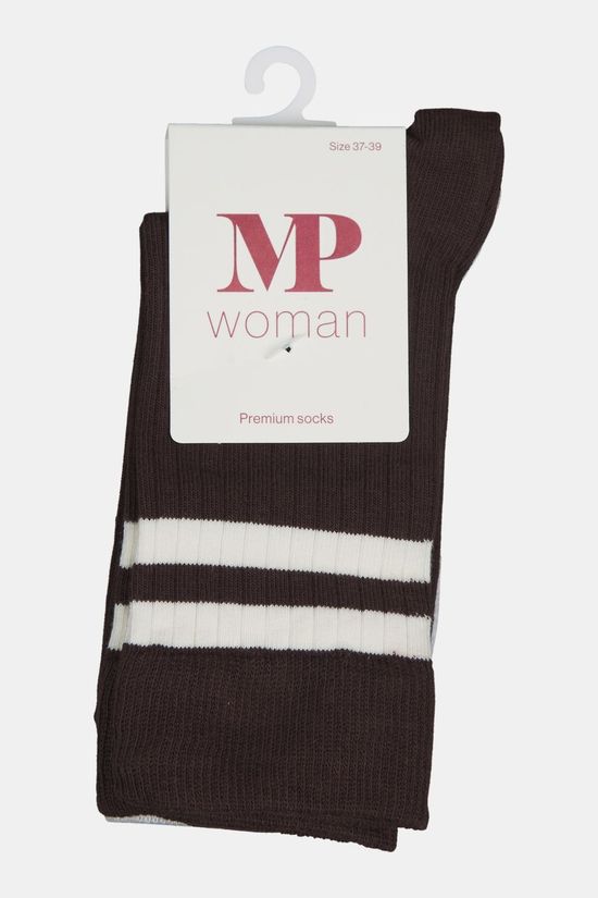 MP Denmark Chaussettes Tina Socks 2-Pack Dark Brown