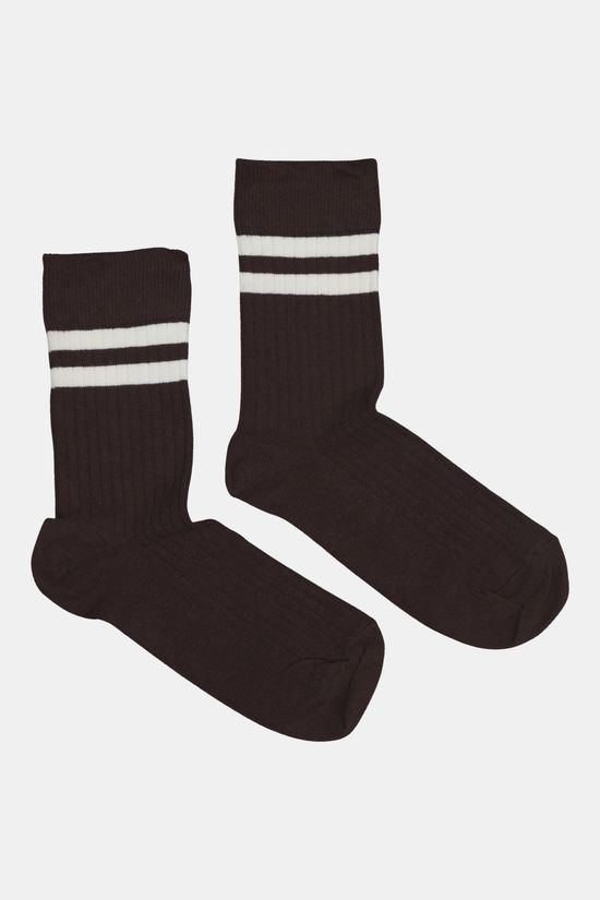 MP Denmark Chaussettes Tina Socks 2-Pack Dark Brown