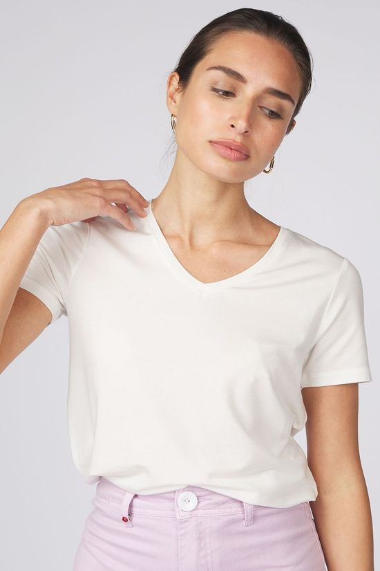 B.Young T-Shirt Rexima V-Neck Jersey Off White/Off White