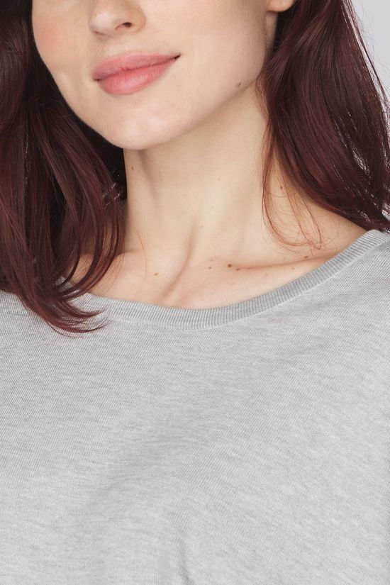 Saint Tropez Trui Mila Roundneck Light Grey/Marle