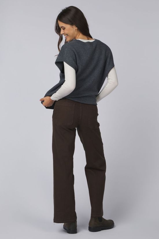 With Black Jeans Muse Leg Midnight Green