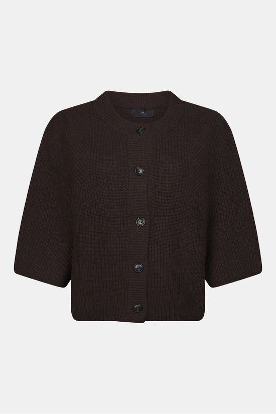 With Black Cardigan Vivianna Dark Brown