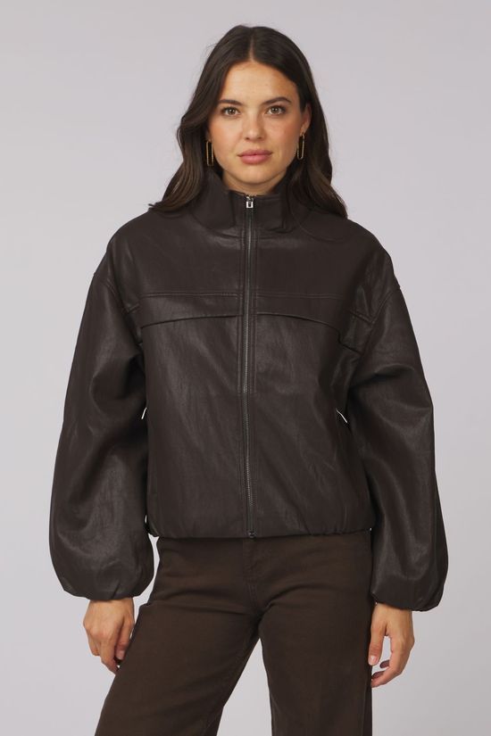With Black Mantel Aisha Vegan Dark Brown