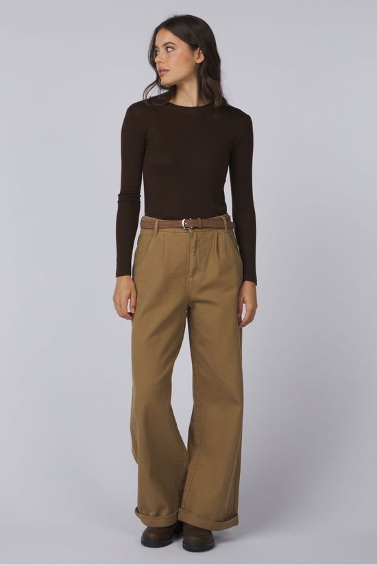 With Black Broek Steffis Dark Camel