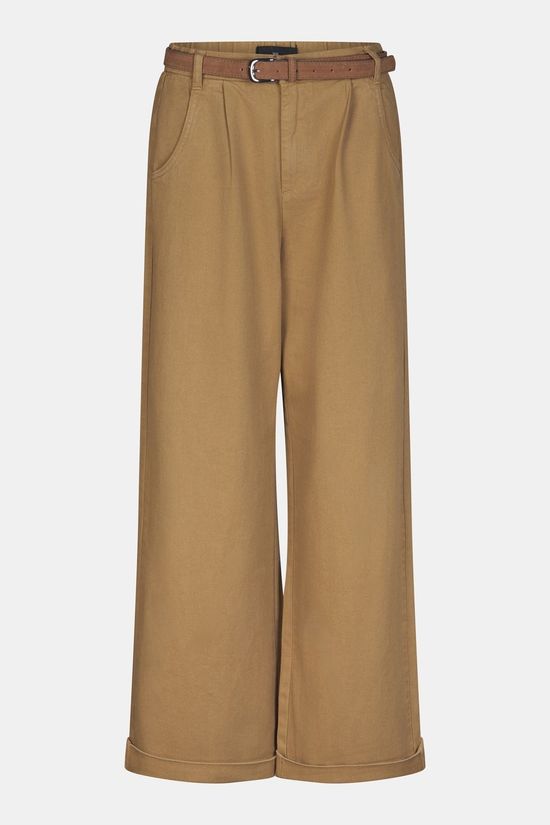 With Black Broek Steffis Dark Camel