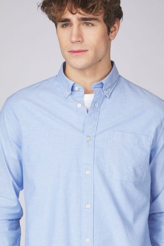 Selected Hemd Regrick-Ox Flexss Light Blue