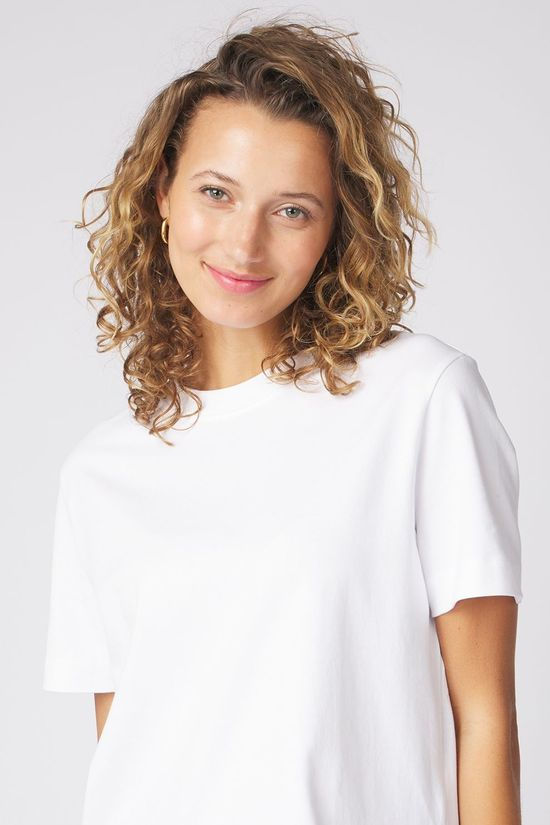 Selected T-Shirt essential Boxy Bright White