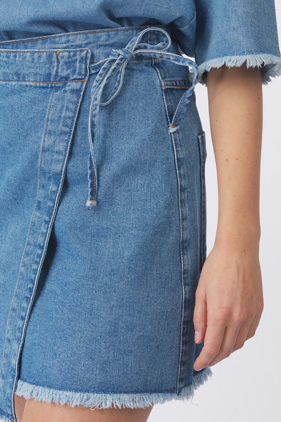 Object Jupe Melia Light Blue Denim