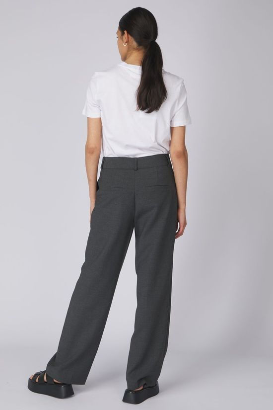 Selected Broek Ritaide Dark Grey Melange