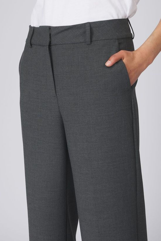 Selected Broek Ritaide Dark Grey Melange