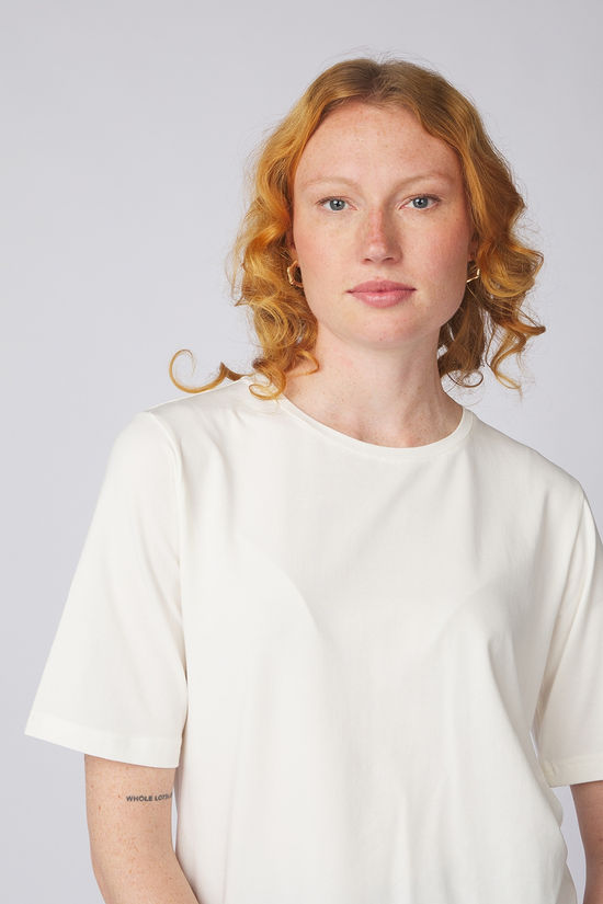 B.Young T-Shirt Pamila Half Sl Off White